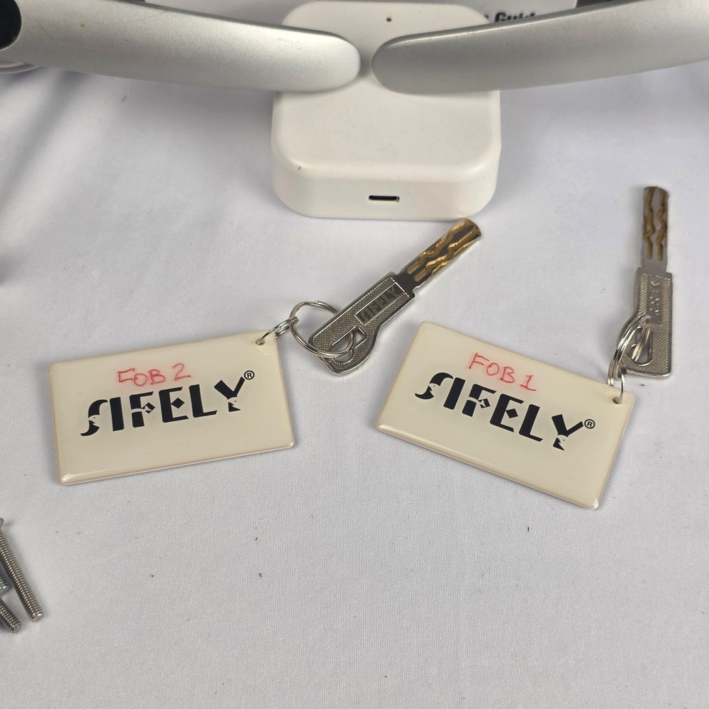 Sifely X Smart Lock Fingerprint Keyless Entry Door Handle Silver USED, WORKS - Picture 9 of 16